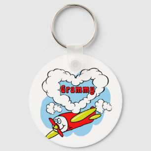 Love Grammy Kids Aeroplane Key Ring