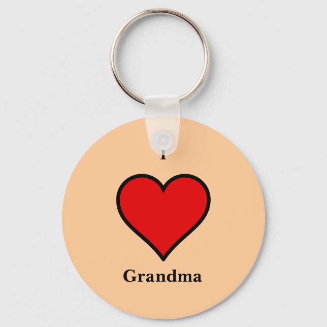 Love Grandma Keychain  (Front)