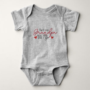 Love Grandpa Fun with Hearts Baby Bodysuit
