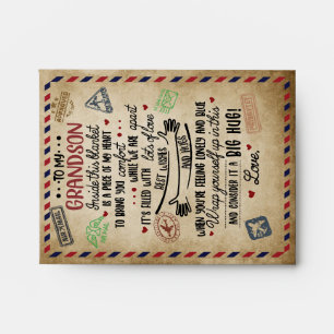 Love Grandson   Letter To My Grandson From Grandma Envelope