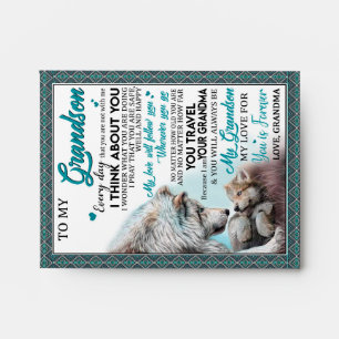 Love Grandson   Letter To My Grandson From Grandma Envelope