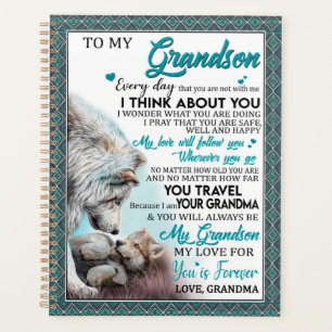 Love Grandson   Letter To My Grandson From Grandma Planner