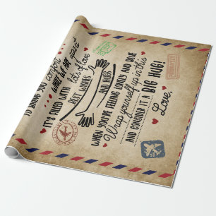 Love Grandson Letter To My Grandson From Grandma Wrapping Paper