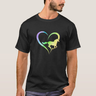 Love Graphic Horse Lover Equestrian Rider Horses F T-Shirt
