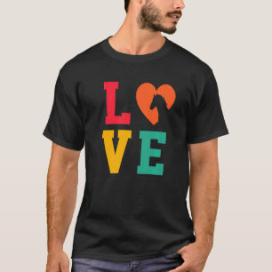 Love Graphic Horse Lover Equestrian Rider Horses F T-Shirt