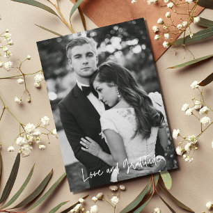 Love Gratitude Photo Wedding Thank You Card