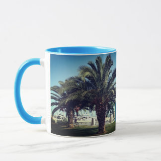 Love Greece Monogram Palm trees Summer Mug