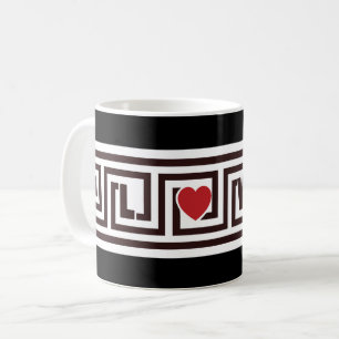 Love Greek Key Coffee Mug