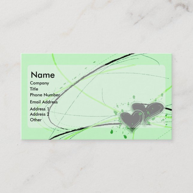 Love Green Profile Card (Front)