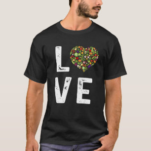 Love Green Vegetables Cute Healthy Salad Food Vega T-Shirt