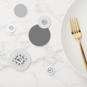 Love Grey Confetti