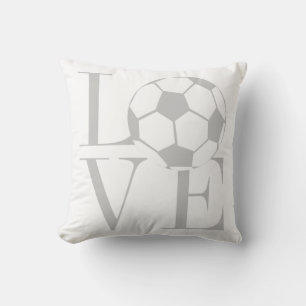 love grey football  cushion