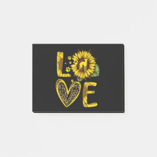 Love Greyhound Sunflower For Dog Lover Gift Post-it Notes