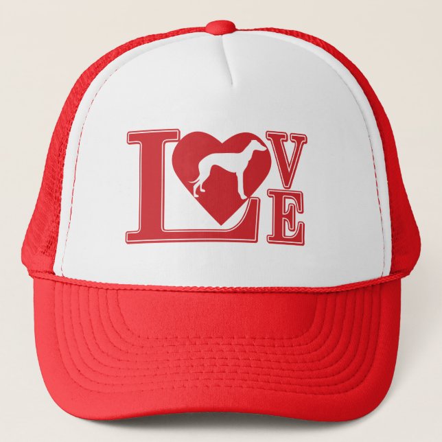 LOVE-Greyhound Trucker Hat (Front)