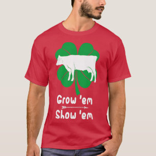 Love Growing Cows, Showing Livestock Farmer Costum T-Shirt