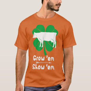 Love Growing Cows, Showing Livestock Farmer Costum T-Shirt