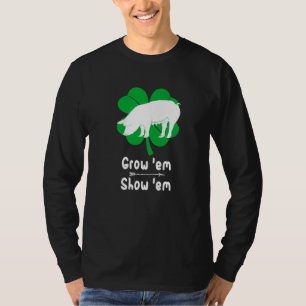 Love Growing Pigs Hogs Showing Livestock Farmer Co T-Shirt