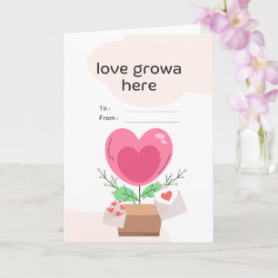 Love grows here card