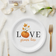 LOVE Grows Here | Pumpkin Lettering Fall