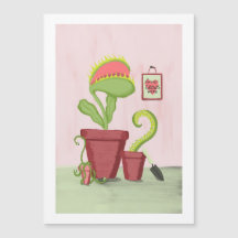 Love Grows Here: Quirky Potted Plants Card