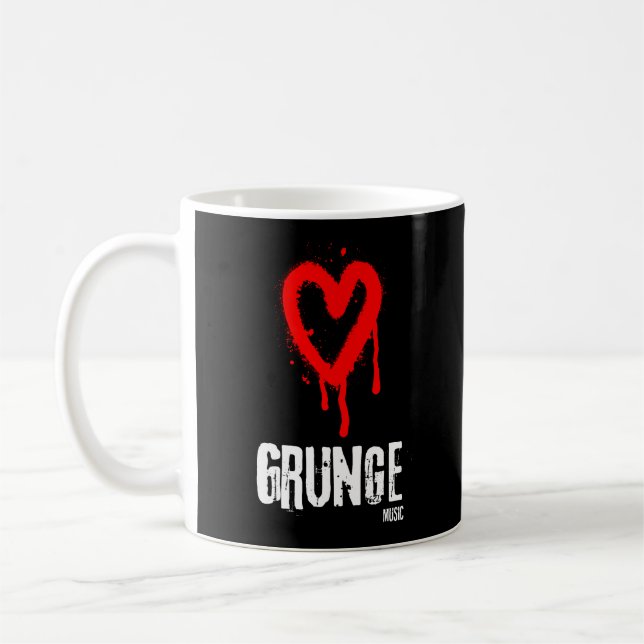 Love Grunge Music Coffee Mug (Left)