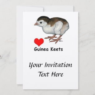 Love Guinea Keets Invitation