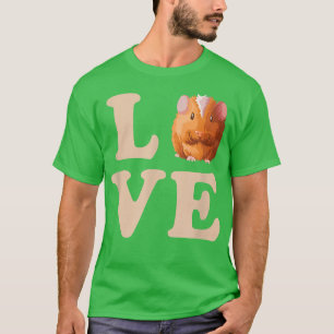 Love Guinea Pig Pet Cavie Cute Valentine's Day T-Shirt
