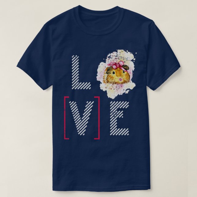 Love Guinea Pig T-Shirt (Design Front)