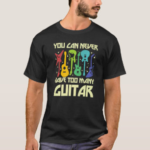Love Guitar Different Guitars Player  Fan Passion  T-Shirt