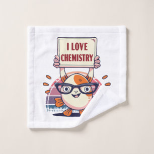 Love Guppies and Chemistry Wash Cloth