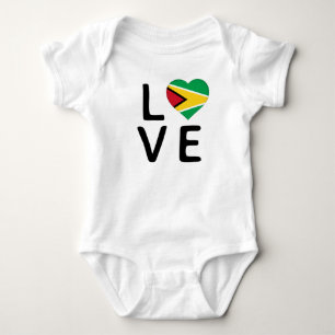 Love - Guyana Flag Baby Bodysuit