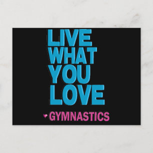 Love Gymnastics Gifts Postcard