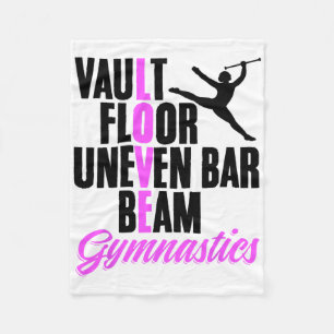 Love Gymnastics Handstand Gymnast Gymnastics Coach Fleece Blanket