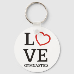 LOVE Gymnastics Key Ring
