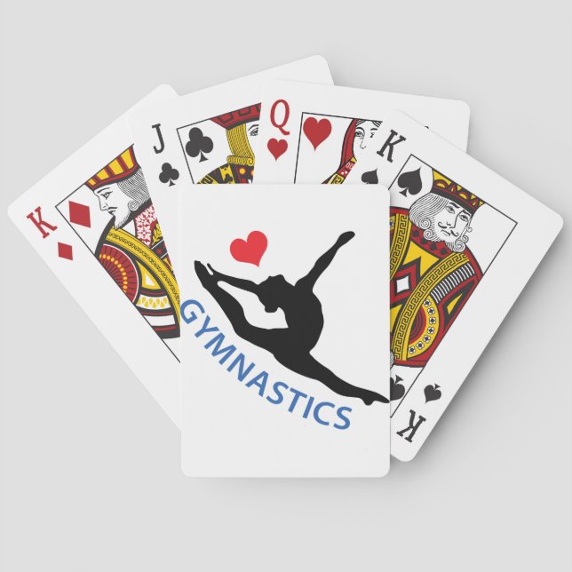 Love Gymnastics Playing Cards (Back)
