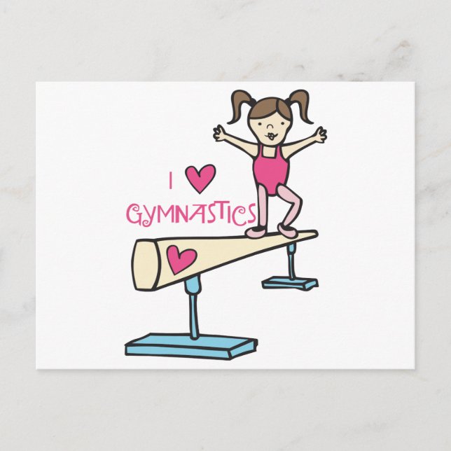 Love Gymnastics Postcard (Front)