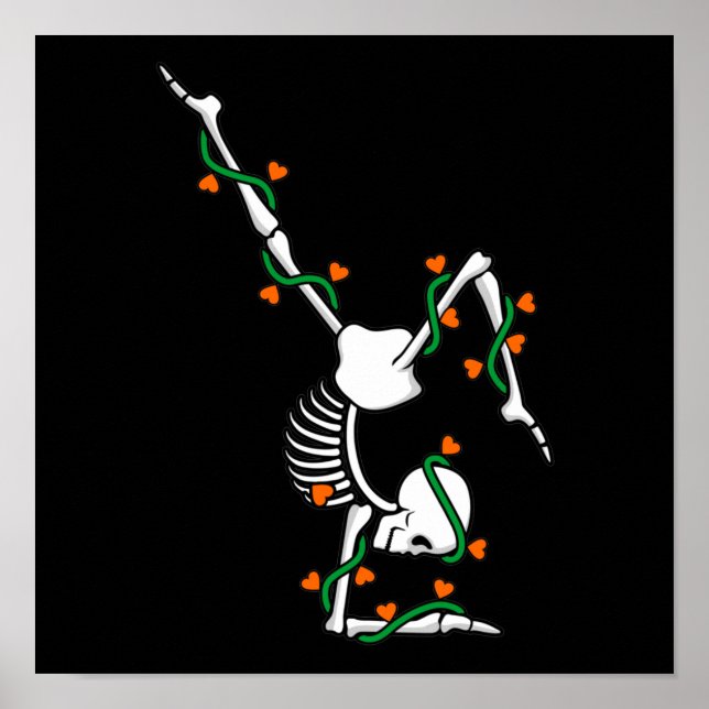 Love Gymnastics Skeleton Gymnast Gymnastic Lover G Poster (Front)