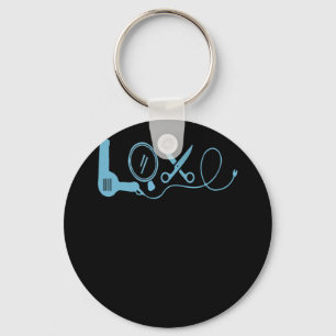 Love Hairstyling Hairstylist Key Ring