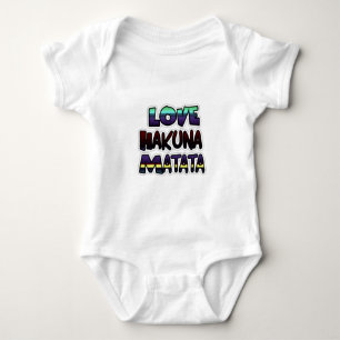 Love Hakuna Matata Gifts Baby Bodysuit