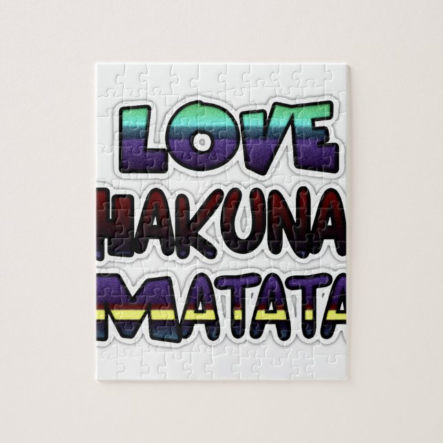 Love Hakuna Matata Gifts Jigsaw Puzzle (Vertical)