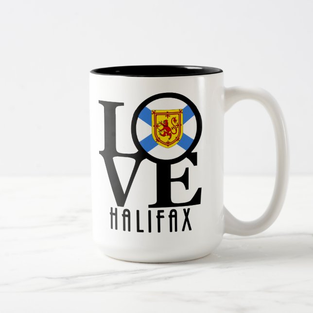 LOVE Halifax 15oz Two-Tone Coffee Mug (Right)