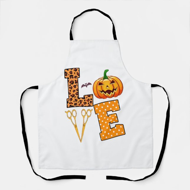 Love Halloween Hairstylist Apron (Front)