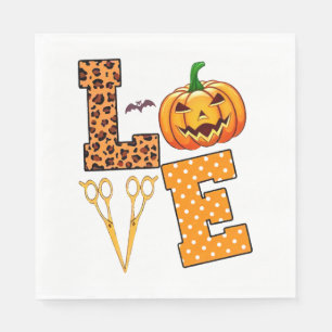 Love Halloween Hairstylist Napkin