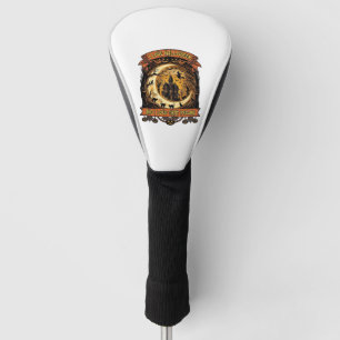 Love Halloween Haunted House Crescent Moon Black C Golf Head Cover