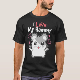 Love Hamsters I Love My Hammy Fun Design Idea T-Shirt