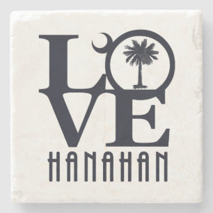 LOVE Hanahan SC Stone Coaster