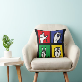 Love Hand Sign - Square Cushion