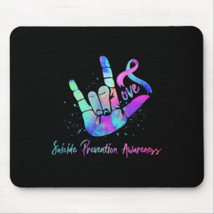 Love Hand Sign Suicide Prevention Awareness Week S Mouse Mat
