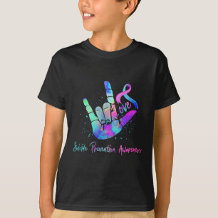 Love Hand Sign Suicide Prevention Awareness Week S T-Shirt