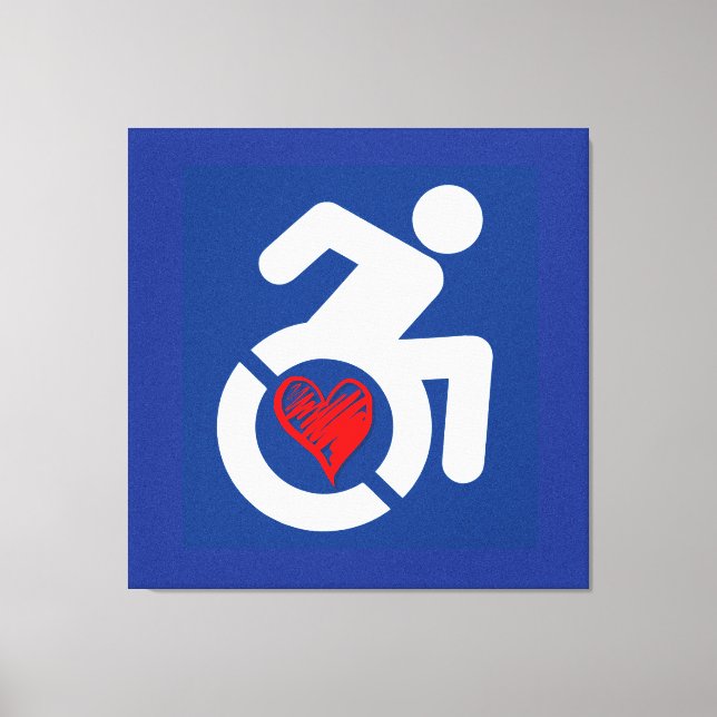 Love Handicapped Canvas Print (Front)